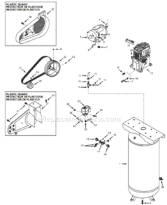 Page A Diagram and Parts List for VT635700 2006 Campbell Hausfeld Compressor